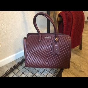 Cranberry colored laptop bag